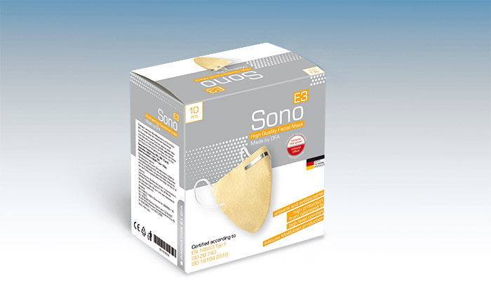 Atemschutzmasken – Sono E3 (Typ II Antiviral)